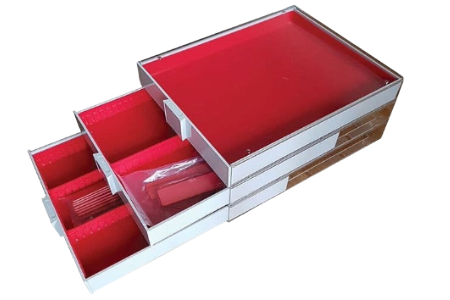 Linder artefacts tray